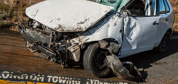 car accident, damage, crash