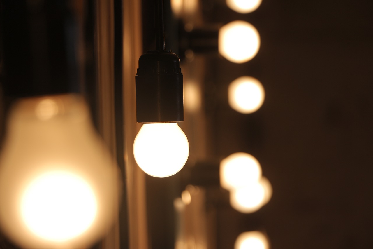 light, bulb, hanging