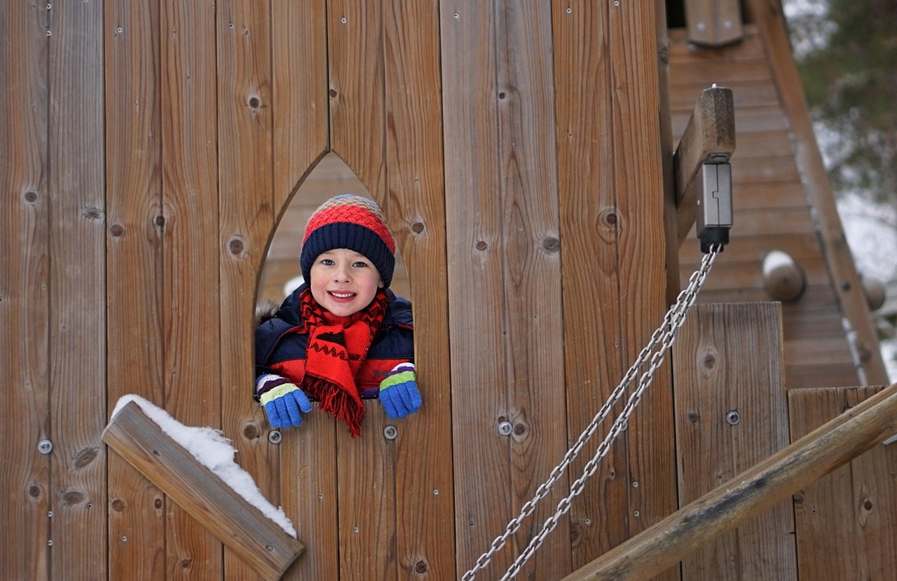 playground, walk with the children, children play